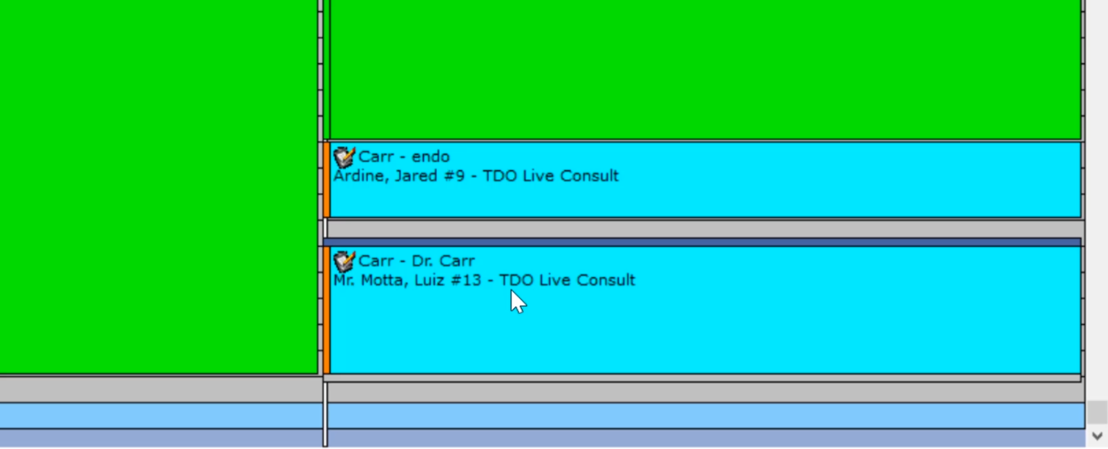 TDO Live Consult - Calendar Screenshot